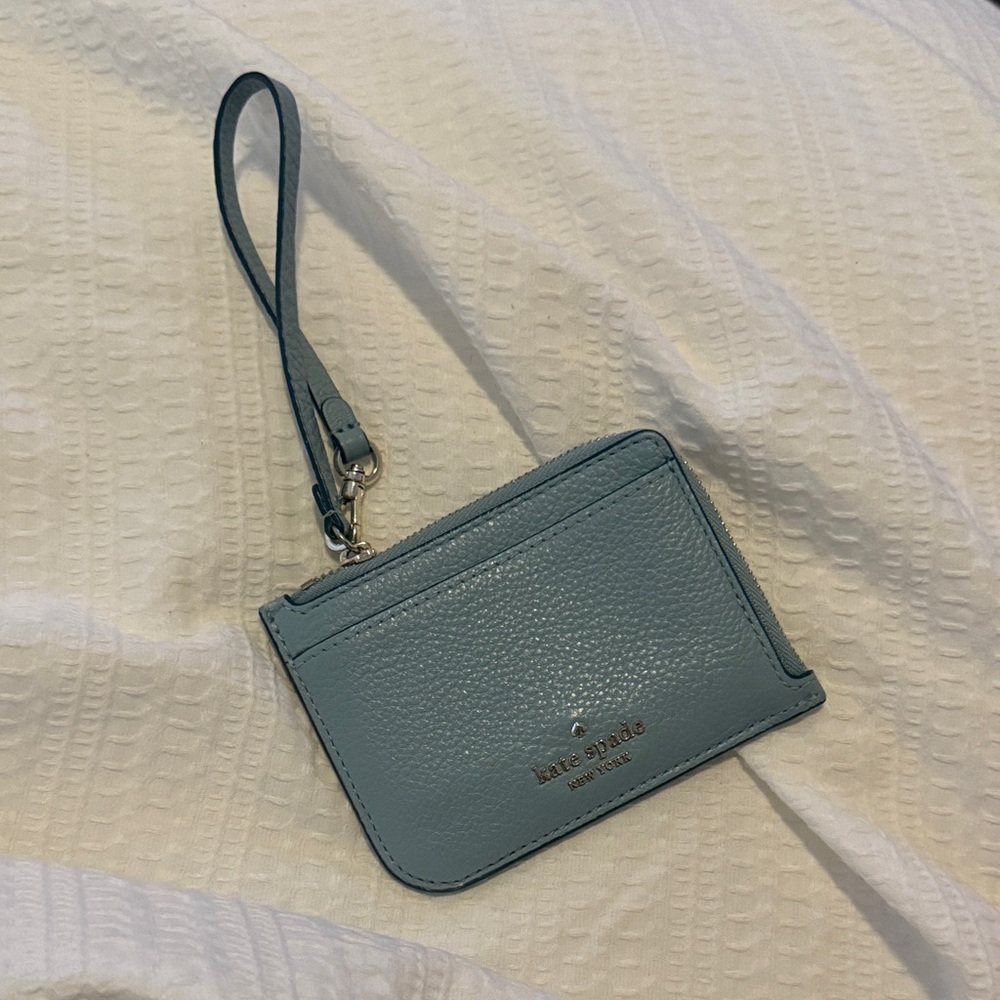 Kate Spade Teal Leather Wristlet